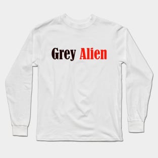 Grey Alien Long Sleeve T-Shirt